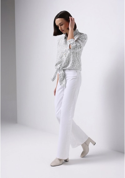 Colin's Colins Regular Fit Shirt Neck Baskılı Kadın Yeşil Uzun Kol Gömlek Cl1075568 Q1.v1 Sag Sage