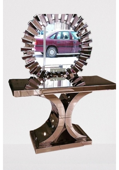 Dresuar Güneş Sanel Model Kayın İskelet Ters Hilal Komple Cam Ayna Kaplama El Yapım Siyah Dresuar Güneş Sanel Model Kayın İskelet Ters Hilal Komple Cam Ayna Kaplama El Yapım Siyah