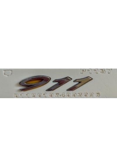 Porsche Uyumlu Yazı 911 Krom