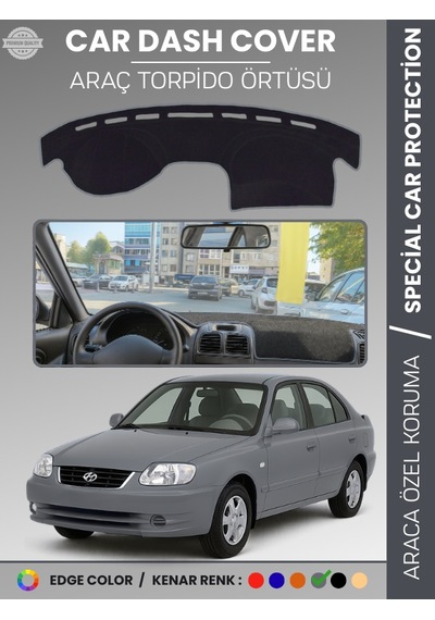 Hyundai Accent Admire-milenium 2000-2005 Torpido Örtüsü Kaymaz Tam Uyum Çatlamayı Önler - 567 Stiloto