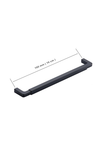 Doğanlar Z.318 Dolap Mobilya Kulp Mat Siyah 160 Mm