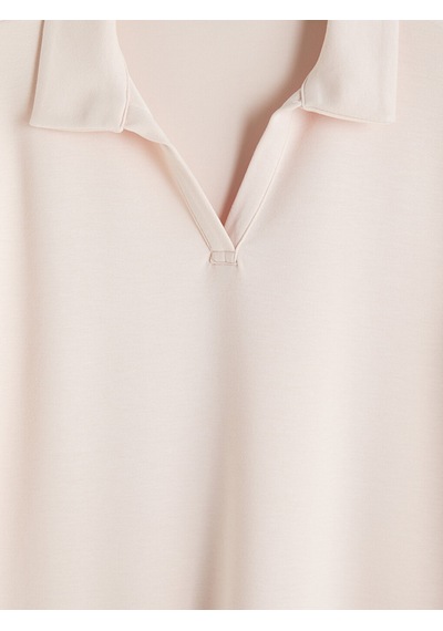 Lcw Comfort Pembe Polo Yaka Kadın Tişört