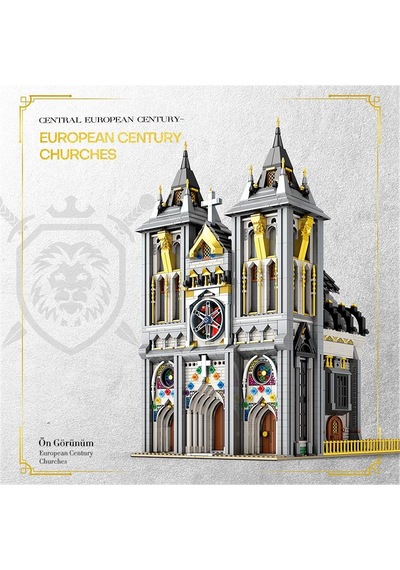 Reobrix 66027 Ortaçağ Kilisesi Yaratıcı Yapı Blok Seti Building Blocks European Century Medieval Churches - 3468 Parça