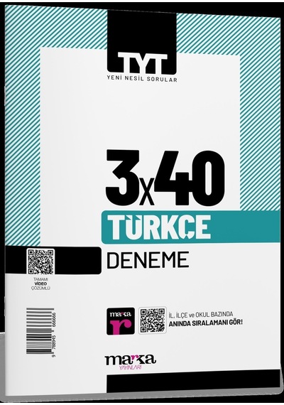 Tyt Türkçe 3 X 40 Deneme Marka Yayınları