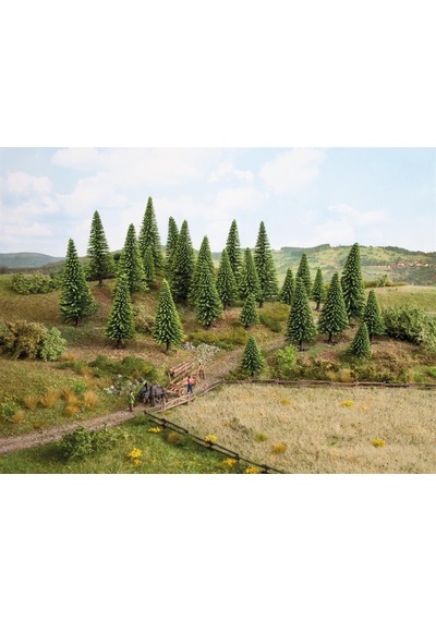 Noch 26826 Ladin Ağaçları, 50 Adet, 5-14 Cm. Diorama Malzemesi-54665