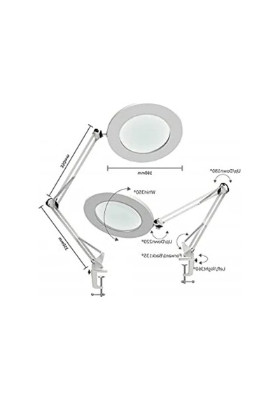 Katlanabilir Led Işıklı Masaüstü Büyüteç - Ayarlanabilir