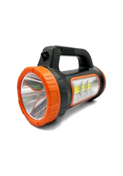 Volemi V-003 Güneş Enerjili Şarjlı Kamp Lambası 3 W + 15 W Uzun Menzilli Acil Durum Feneri Turuncu - Yeşil