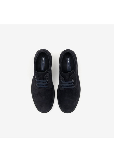 Navy Blu Sneaker Erkek 19c4 Frau Waxy Laced Shoes Mavi