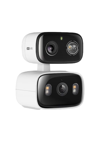 C246d 2k 3mp Çift Lensli Akıllı Güvenlik Kamerası Pan/tilt İç Ve Dış Mekan Ip65 Aı Hareket, Kişi Ve Evcil Hayvan Algılama Renkli Gece Görüşü Çift Yönlü Ses