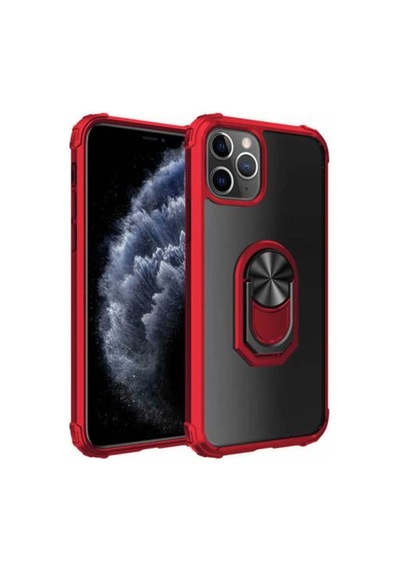 Apple Uyumlu iPhone 11 Pro Max Kılıf Mola Kenar Köşe Ve Yüzük Kısımları Renkli