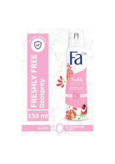 Fa Women Freshly Free Greyfurt & Liçe Deosprey 150 Ml 8690572791295-160