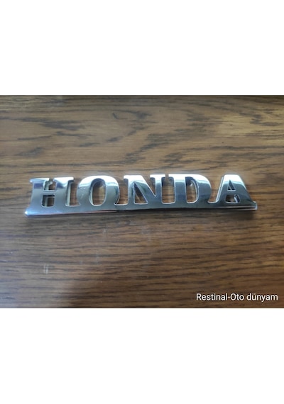 Honda Bagaj Yazısı Metal Krom 3d Alt Çizgili Eski Model Uyumlu Logo Arma Amblem