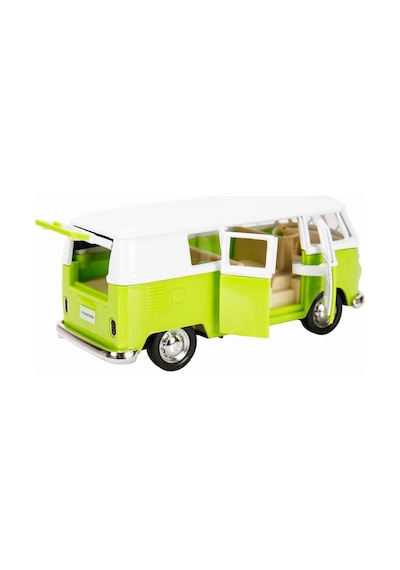 1:32 Rmz City Alman Klasikleri Serisi Die Cast Çek Bırak Model Araba - Yeşil Volkswagen T1 Transport