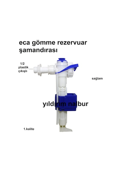 Eca Gömme Rezervuar Şamandırası 1/2 Gömme Flatör Beyaz