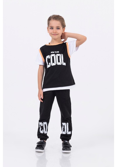 Erkek Çocuk Cool Baskılı Alt Üst Basic Takım 2-5 Yaş 001