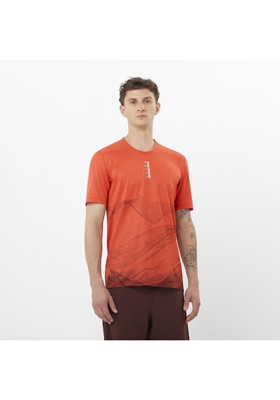 Salomon S/lab Ultra Erkek Koşu Tişört Burnt Sıenna Lc2449700 Turuncu