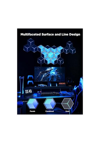 Govee Glide Hexa Ultra Led Gaming Duvar Aydınlatma Panelleri 7'li Diğer