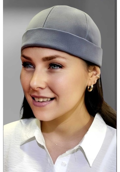 Unisex %100 Pamuklu Docker Şapka Füme