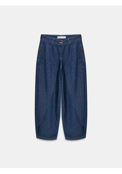 Dilvin 72314 Pamuk Baggy Pantolon-lacivert 34