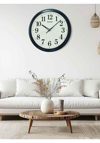 Seiko Qxa776k Plastik Kasa Otomatik Işıklı Sensörlü Dekoratif Analog Duvar Saati Çok Renkli