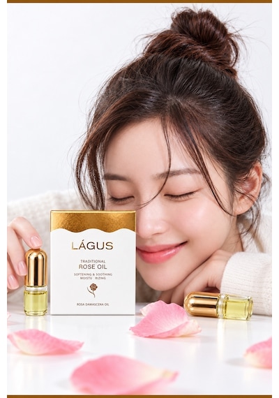 Lagus Saf Gül Yağı Rosa Damascena Aromaterapi Yağı Kalp Çakrası 1 ML