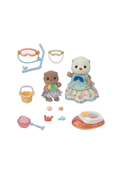 5804 Sylvanian Families Su Samuru Kız Kardeşler Ve Şnorkel Seti +3 Yaş Standart