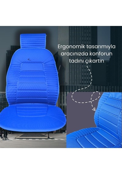Space Oto Koltuk Minderi, Volkswagen Araçlarla Uyumlu 2'li Set Özel Tasarım Minder Premium 001