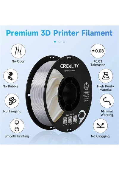 Creality Cr-silk Pla 1,75mm 3d Baskı Filament 1kg Gümüş