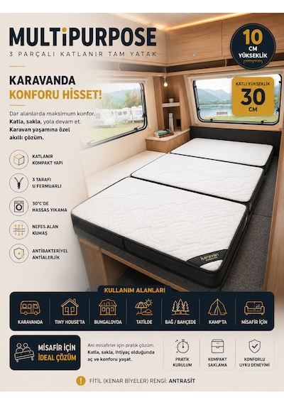 Purpose Tek Kişilik 10 Cm Katlanır Sünger Yatak Yer Ve Misafir Yatağı, Şilte Ve Minder Karavan, Kamp, Çadır Ve Araç İçi 24 Dns Orta Sert Sünger Fermuarlı Çıkarılabilir Kılıf Katlanır Yatak Purpose Tek Kişilik 10 Cm Katlanır Sünger Yatak Yer Ve Misafir Yatağı, Şilte Ve Minder Karavan, Kamp, Çadır Ve Araç İçi 24 Dns Orta Sert Sünger Fermuarlı Çıkarılabilir Kılıf Katlanır Yatak