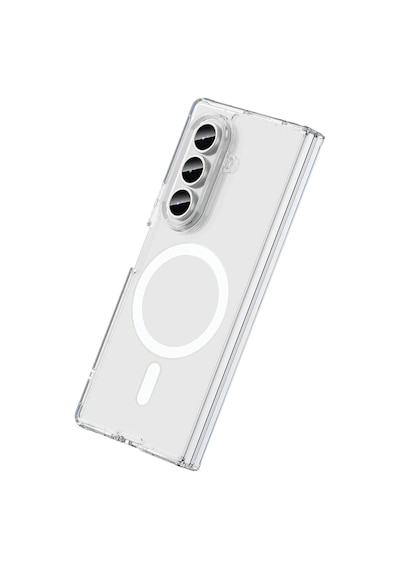 Cosmotex Newface Samsung Galaxy Z Fold 7 Kılıf Magneticsafe Şeffaf Silikon - Şeffaf