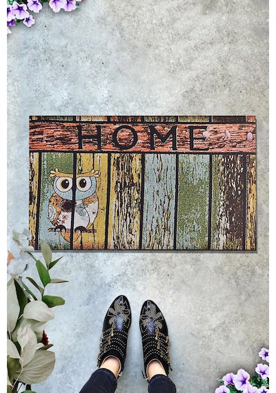 Home Owl 45X70 Cm Iç Ve Dış Kapı Önü Paspası