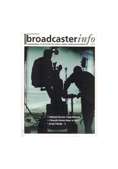 Broadcasterinfo: Aylık Televizyon, Radyo, Sinema Teknolojileri Dergisi - Kurgu Tekniği 2 Sayı: 50-mart 2008 Retro Koleksiyon Eski Baskı