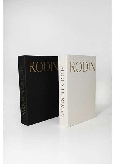 Kumaş Kaplı Dekoratif Kitap Kutu Rodin Bej&siyah Gold