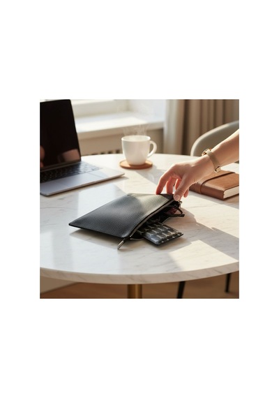 Plush Studıo Istanbul Noır Case Deri Clutch El Çantası Şık, Minimal & Zamansız Tasarım Kahverengi Kahverengi