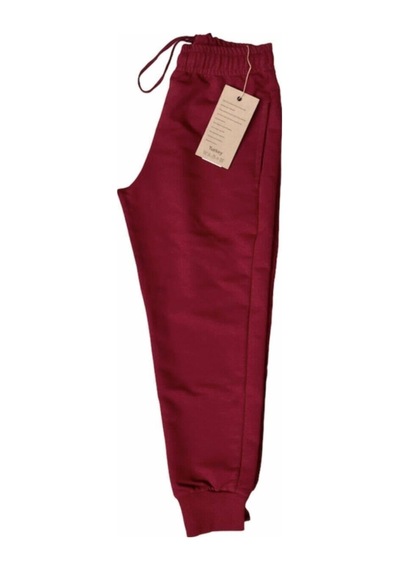 Nacar Store Unisex Çocuk Bordo Likralı Eşofman Altı
