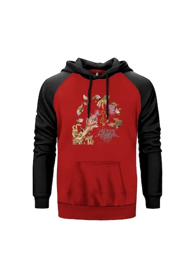 Chelsea Grin My Damnation Kırmızı Renk Reglan Kol Sweatshirt Kırmızı