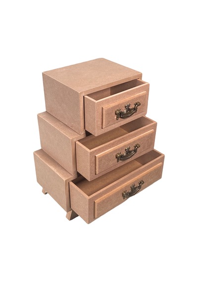 Ahşap Supla Seti 5 Li Ham Mdf Dekoratif Sunum & Mutfak Seti 17 22 35 Cm