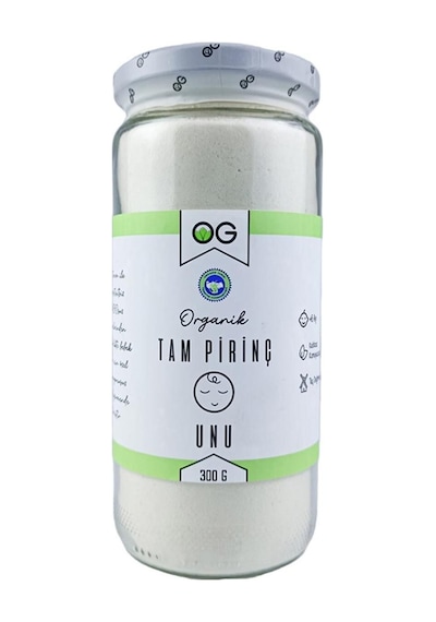OG natural Organik Tam Pirinç Unu Ve Organik Buğday Ruşeymi Seti 1 G