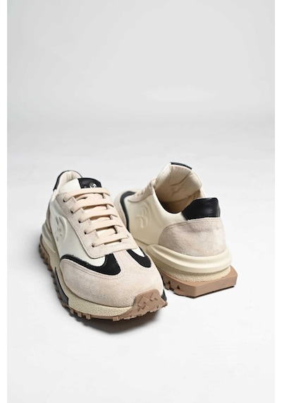 Bestello Bağcıklı Termo Taban Sneaker 101-24614-08 Kadın Ayakkabı Bej
