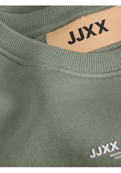 Jack & Jones Kadin Minimal Logo Baskili Sweatshirt - Studio - 12280154 Sea Spray