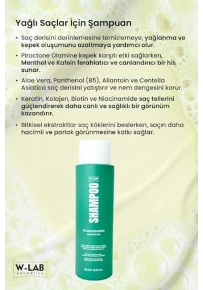 Yağlı Saçlar İçin Şampuan 400 Ml