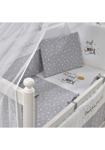 Meltem Kids Mondo Anne Yanı Ahşap Sallanır Beşik 60 x 120 CM (Beyaz-Moon) Gri Meltem Kids Mondo Anne Yanı Ahşap Sallanır Beşik 60 x 120 CM (Beyaz-Moon) Gri