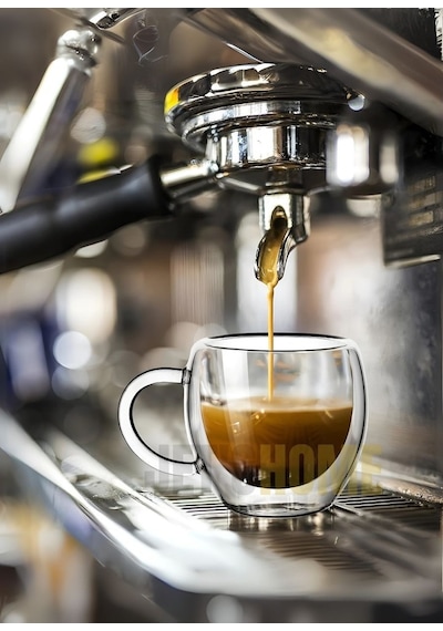 4 Lü Set Kulplu Espresso Bardağı Doppio Ristretto Bardağı Çift Cidarlı Türk Kahvesi Bardak 80 Ml Şeffaf
