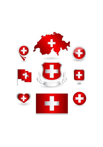 İsviçre Sticker Set
