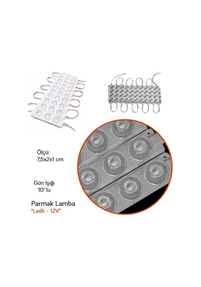 Nyf Benmax 12v Parmak Lamba Modül Led 3 Lü Gün Işığı 10 Lu Bx12 54