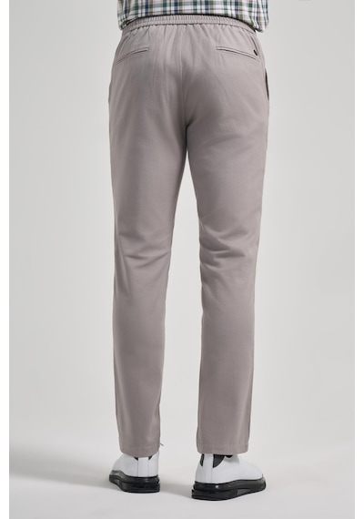 İmza Taş Rengi Pamuklu Yandan Cepli Casual Comfort Fit Jogger Pantolon 1003250110 Taş