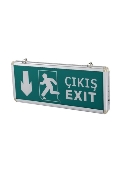 Ct-9167 Aşağı Ok Exıt Armatür Cata Beyaz