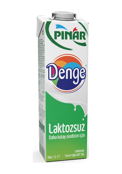 Denge Laktozsuz Süt 1 L X 12 Adet