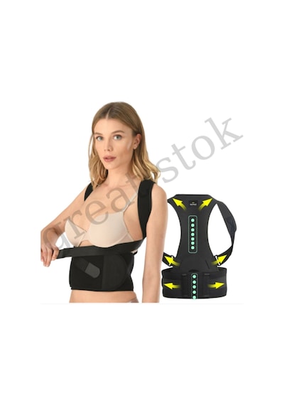 Unisex Kamburluk Önleyici Sporcu Dik Duruş Korsesi Çapraz Profesyonel Korse Medikal Ortopedik Korse