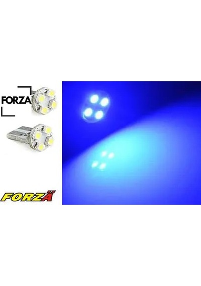 Led Ampül 12v.4 Lü Smd B.dipsiz Mavi Forza